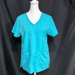 Barco Uniforms Aqua Short Sleeve scrub Top